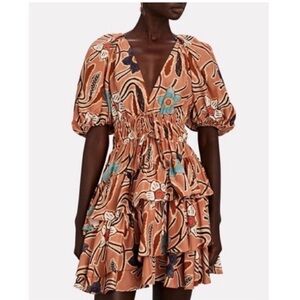 Ulla Johnson Farah Floral Silk Mini Dress
